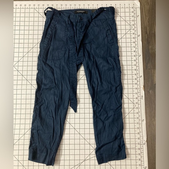 Liverpool Pants - NWT Liverpool Women’s Size 2/26 Mood‎ Indigo Dave Straight Leg Linen Capri Pants